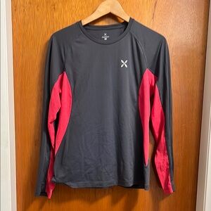 Montura Charcoal and Pink Long Sleeve Base Layer
